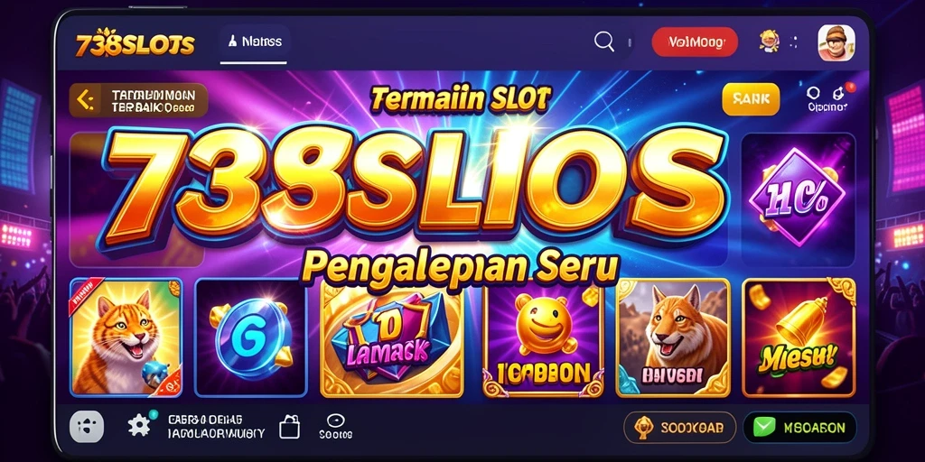 Screenshot gameplay <strong>738SLOTS</strong> menampilkan momen seru saat bermain slot.