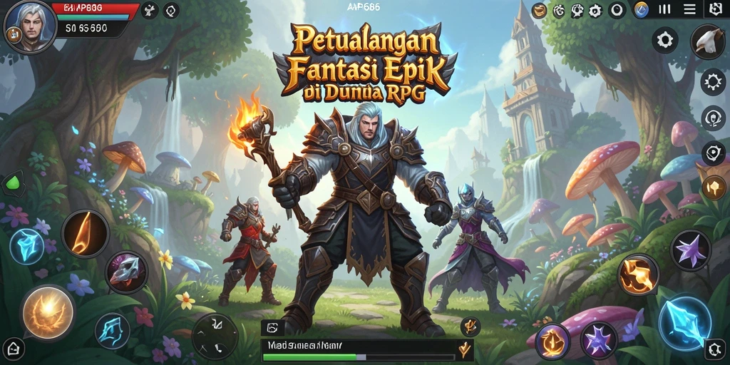 Tampilan gameplay epik di dunia fantastis AP686.