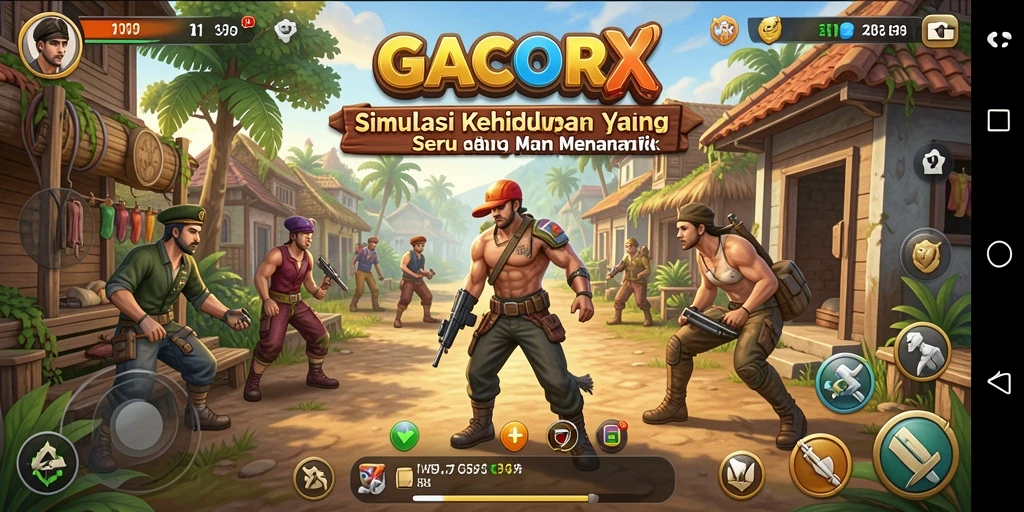 Tampilan gameplay GACORX yang seru dan interaktif.