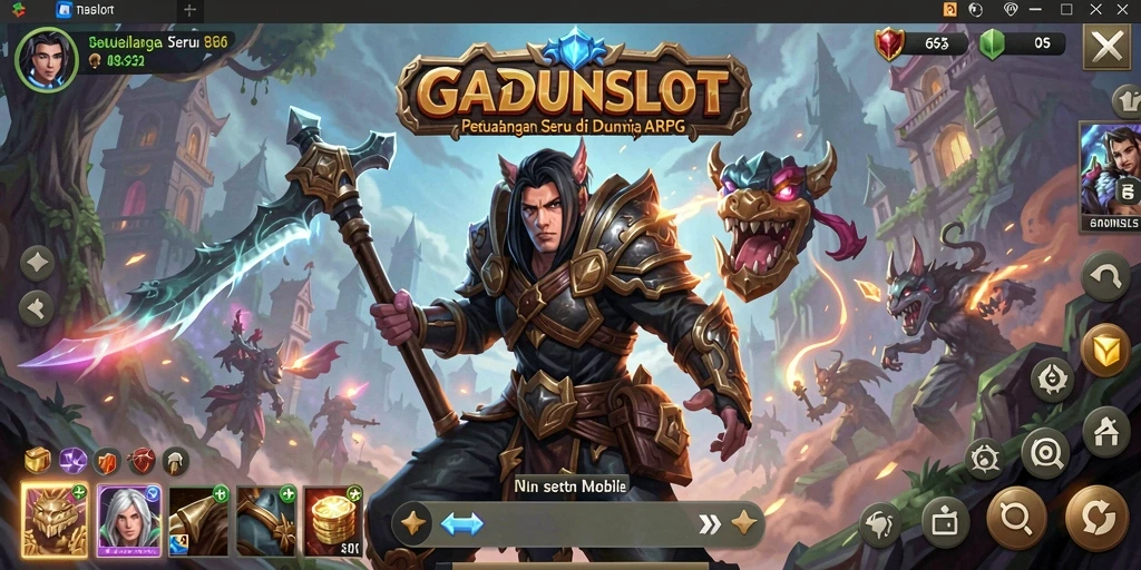 Tangkapan layar menampilkan aksi seru dalam game ARPG.