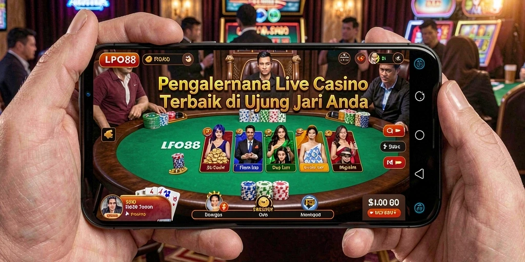 Tampilan menarik dari permainan Live Casino di LPO88.