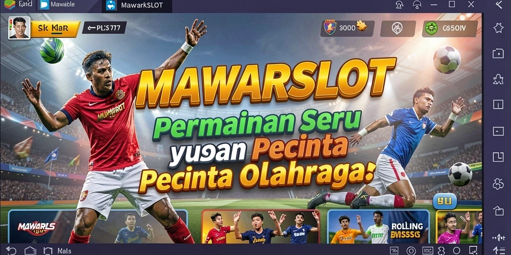 Tampilan gameplay seru di MAWARSLOT memperlihatkan aksi olahraga yang menegangkan.