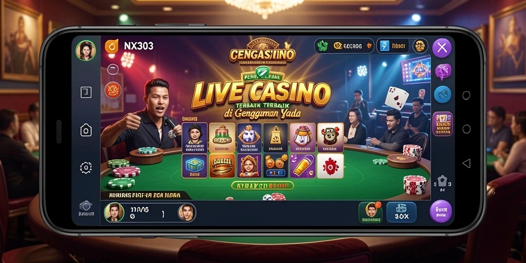 Gameplay Live Casino yang mendebarkan dengan dealer profesional di NX303.